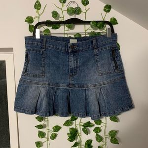 Blue denim mini skirt size medium